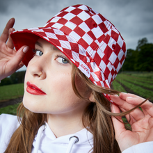 Load image into Gallery viewer, Five Guys Checkerboard Reversible Bucket Hat