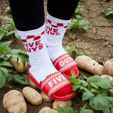 Load image into Gallery viewer, Five Guys Checkerboard Sliders