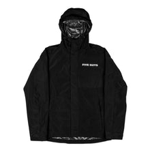 Load image into Gallery viewer, Five Guys Logo Lightweight Rain Jacket with Hood