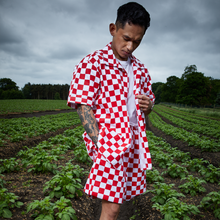Load image into Gallery viewer, Five Guys Checkerboard Summer Co-ord
