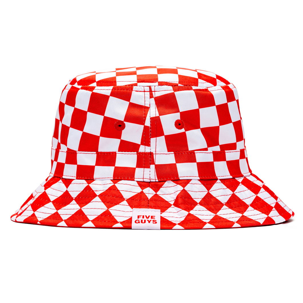 Five Guys Checkerboard Reversible Bucket Hat