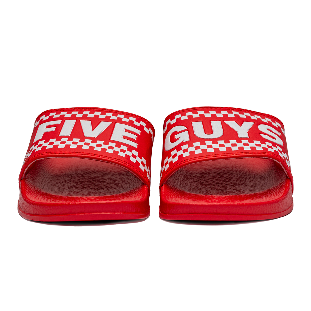 Five Guys Checkerboard Sliders – Five Guys Merch Store