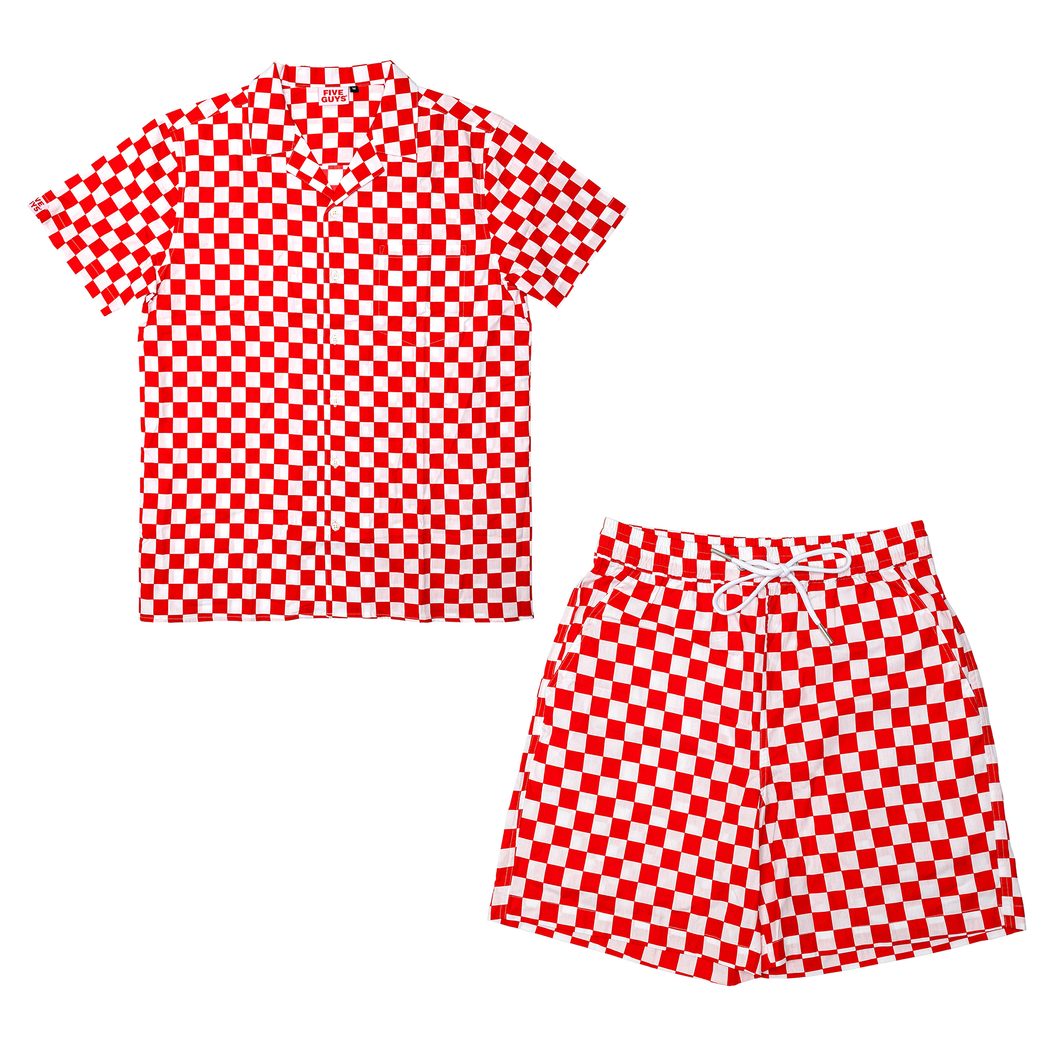 Five Guys Checkerboard Summer Co-ord