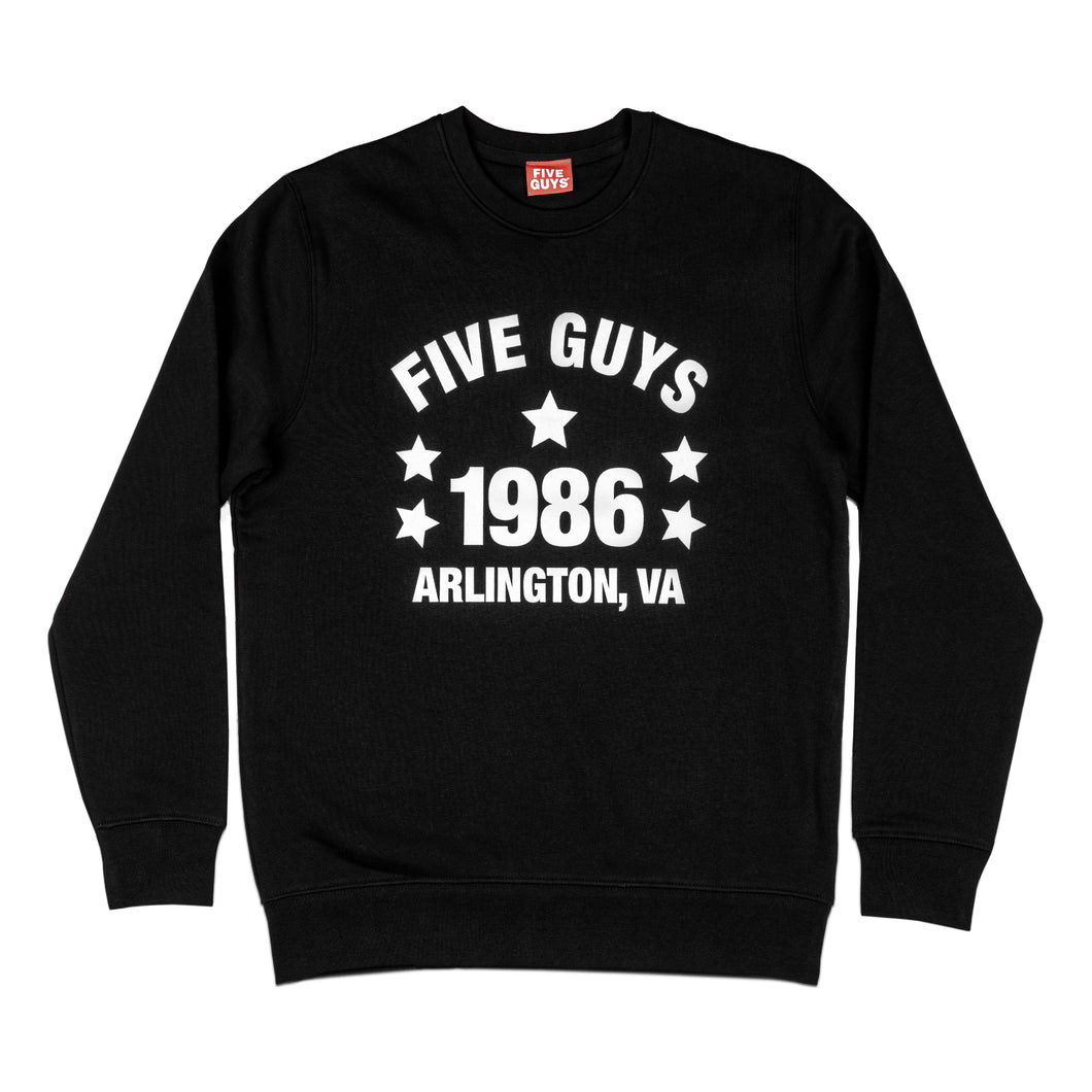 Five Guys Arlington 1986 Sweatshirt